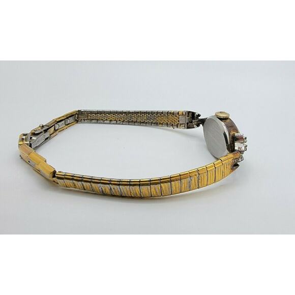 Ladies Benrus Manual Wind 17J Diamond Accents 1203 3118 Vintage Watch Running - Picture 9 of 10